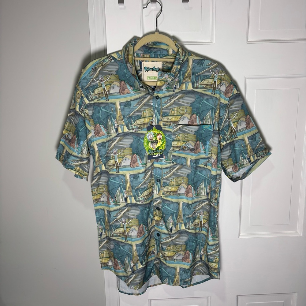 RICK AND MORTY "CITADEL OF RICKS" KUNUFLEX Short Sleeve Shirt RSVLTS